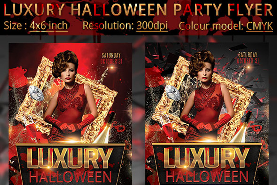Luxury Halloween Party Flyer in Flyer Templates - product preview 8