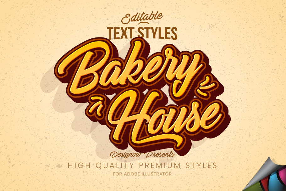 Bakery House Text Style