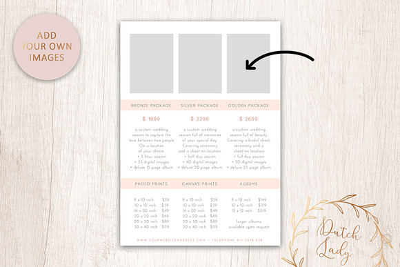 PSD Photo Price Card Template #17 in Card Templates - product preview 2