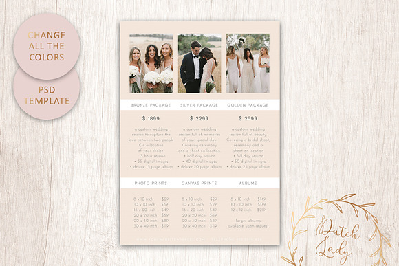 PSD Photo Price Card Template #17 in Card Templates - product preview 4