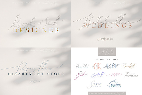 NEW Font Bundle by Creativeqube in Script Fonts - product preview 21