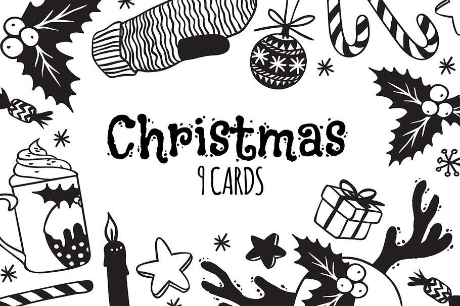 Christmas Cards (9cards&objects)