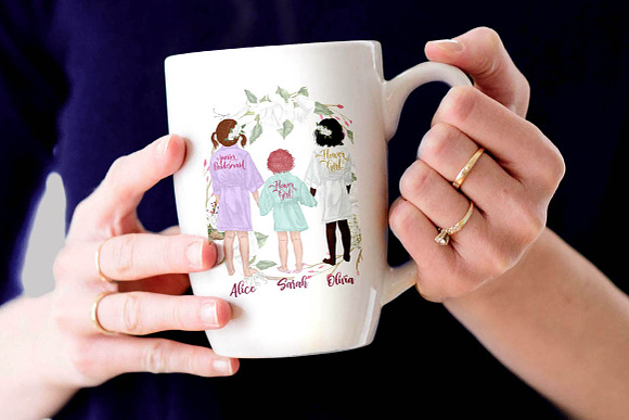 Flower girls Junior Bridesmaids in Illustrations - product preview 5