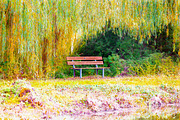 watercolor photo of wooden chair