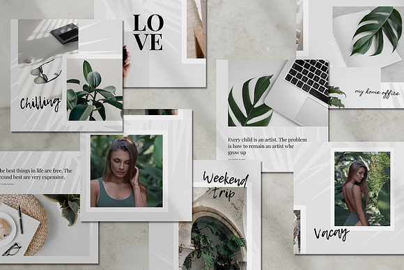 Silvia Instagram puzzle | CANVA in Instagram Templates - product preview 1