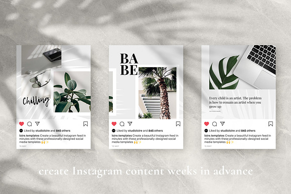 Silvia Instagram puzzle | CANVA in Instagram Templates - product preview 5