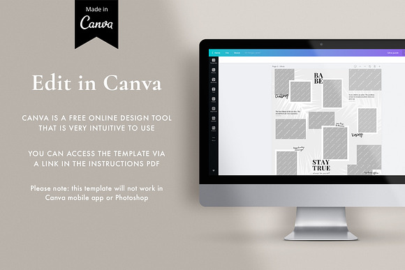 Silvia Instagram puzzle | CANVA in Instagram Templates - product preview 8