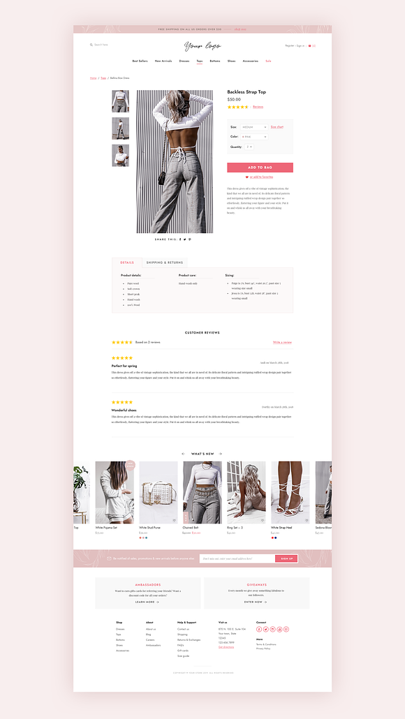 Fashion eCommerce PSD Template in Landing Page Templates - product preview 3