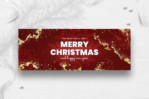 Christmas Facebook Timeline Cover in Facebook Templates - product preview 3