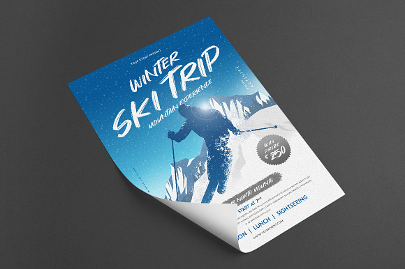 Winter Ski Flyer in Flyer Templates - product preview 1