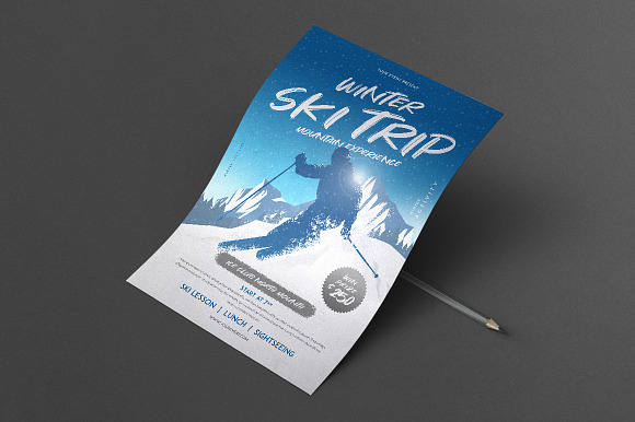 Winter Ski Flyer in Flyer Templates - product preview 2