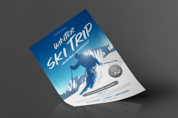 Winter Ski Flyer in Flyer Templates - product preview 3