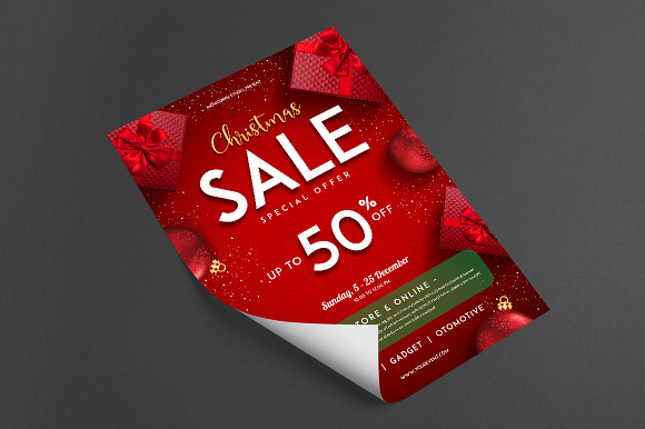 Christmas Sale Flyer in Flyer Templates - product preview 1