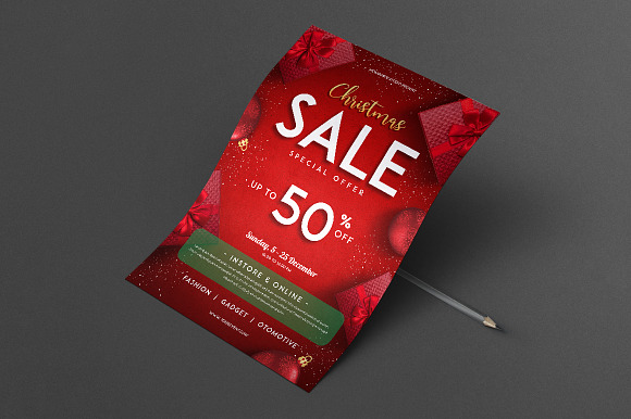 Christmas Sale Flyer in Flyer Templates - product preview 2