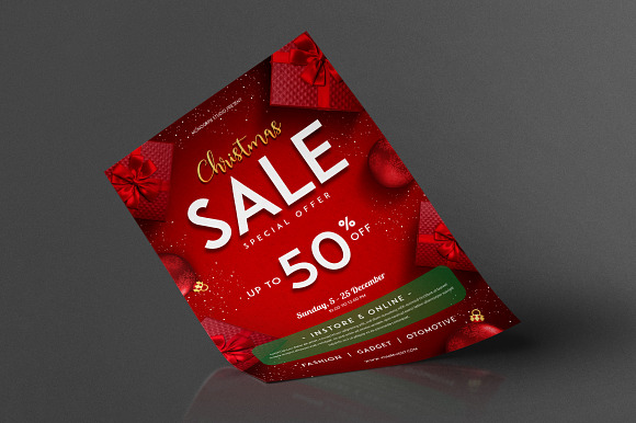 Christmas Sale Flyer in Flyer Templates - product preview 3