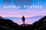 Surreal vector posters