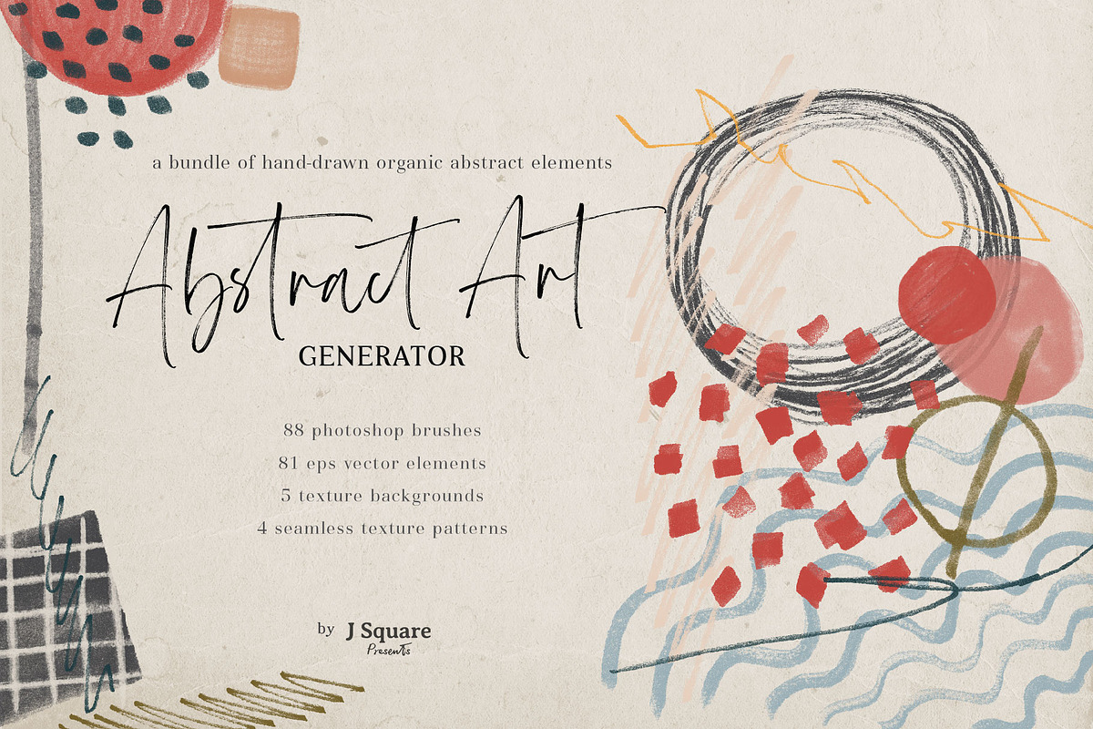 Abstract Art Generator- PSD Brushes in Add-Ons - product preview 8