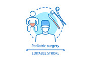 Pediatric surgery concept icon