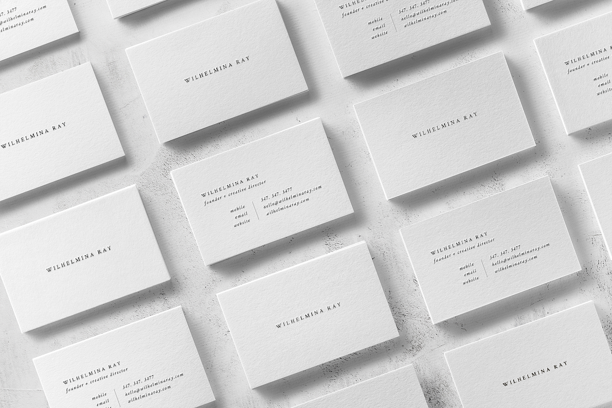 Wilhelmina Business Card Template in Business Card Templates - product preview 8