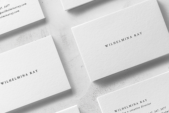 Wilhelmina Business Card Template in Business Card Templates - product preview 3