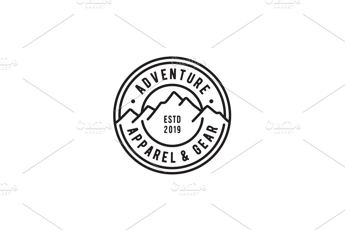Mountain Adventure Label Stamp Logo in Logo Templates - product preview 8