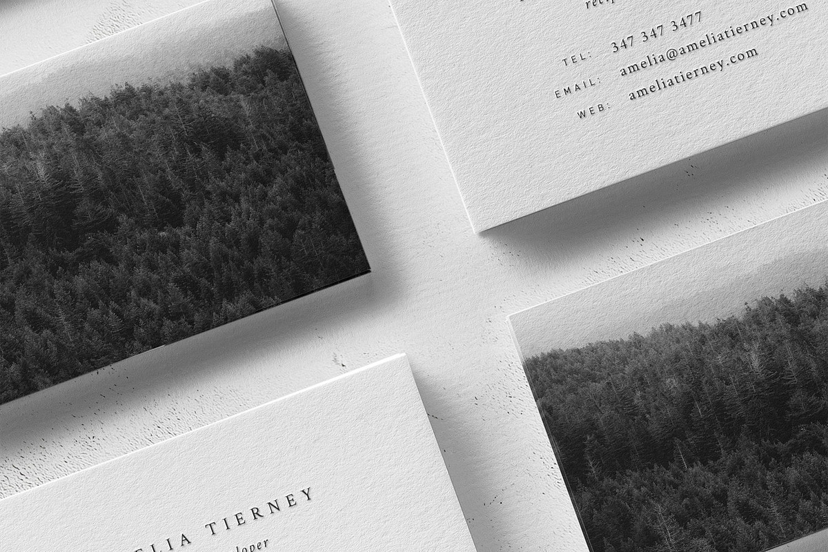 Amelia Business Card Template in Business Card Templates - product preview 8