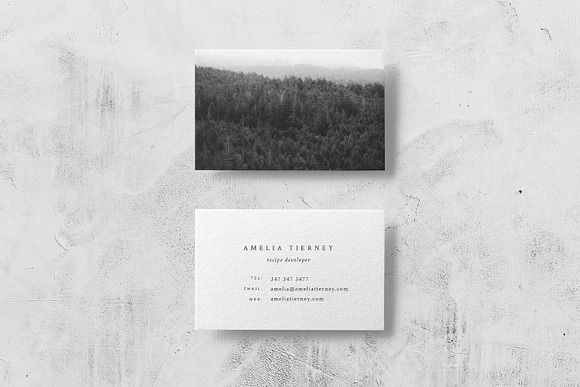Amelia Business Card Template in Business Card Templates - product preview 2