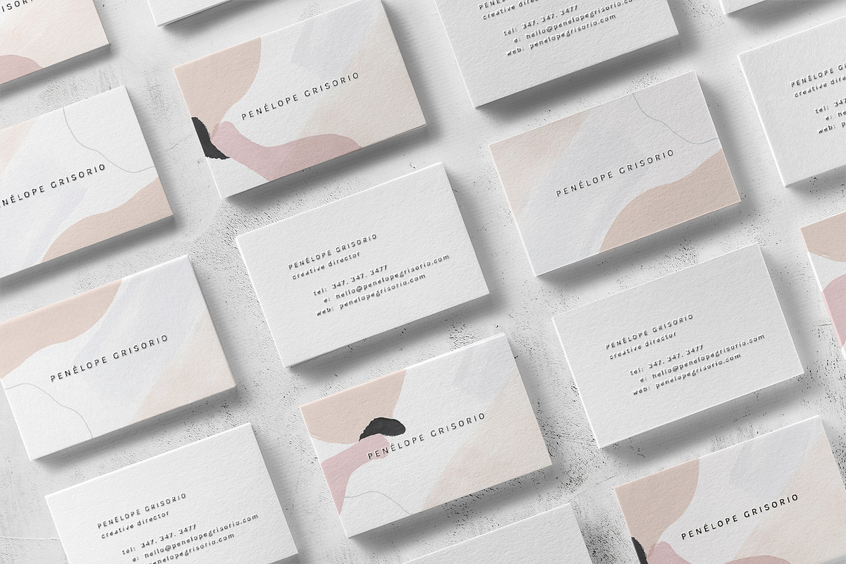 Penelope Business Card Template in Business Card Templates - product preview 8
