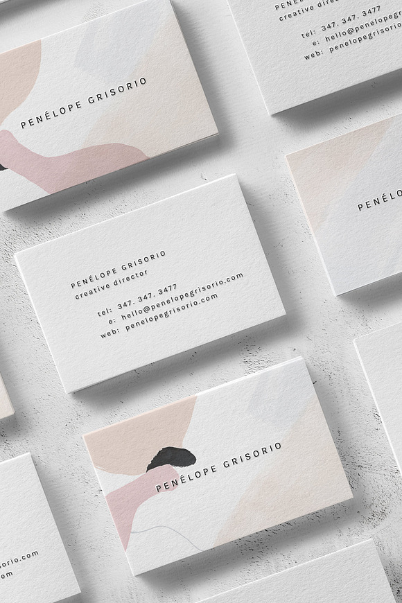 Penelope Business Card Template in Business Card Templates - product preview 1