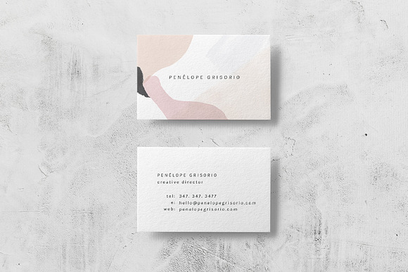 Penelope Business Card Template in Business Card Templates - product preview 2