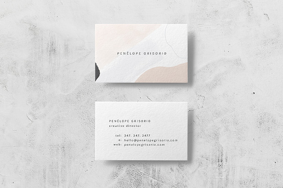 Penelope Business Card Template in Business Card Templates - product preview 3