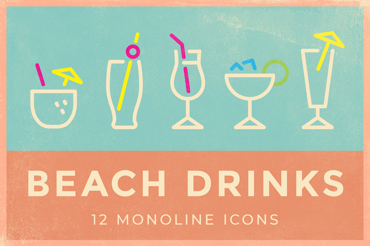 Beach Drink Icons in Beach Icons - product preview 8