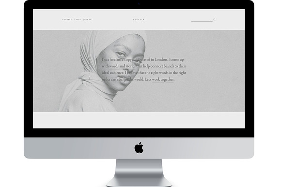 Yumna – Squarespace 7.0 in WordPress Business Themes - product preview 1