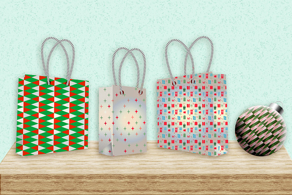 Retro Mid Century Christmas Papers in Illustrations - product preview 6