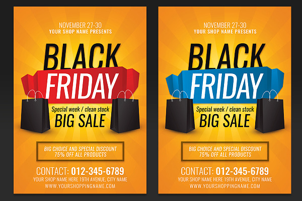 Black Friday Big Sale Flyer Template