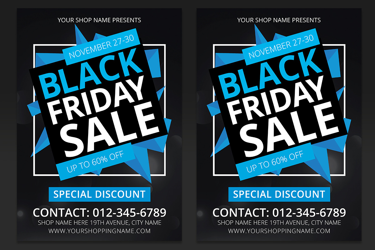 Black Friday Sale Flyer Template in Flyer Templates - product preview 8