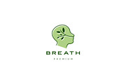 human head breath leaf nature