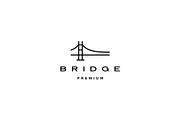 bridge logo vector icon illustration