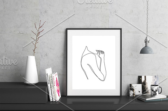 One Line Art Print in Illustrations - product preview 3