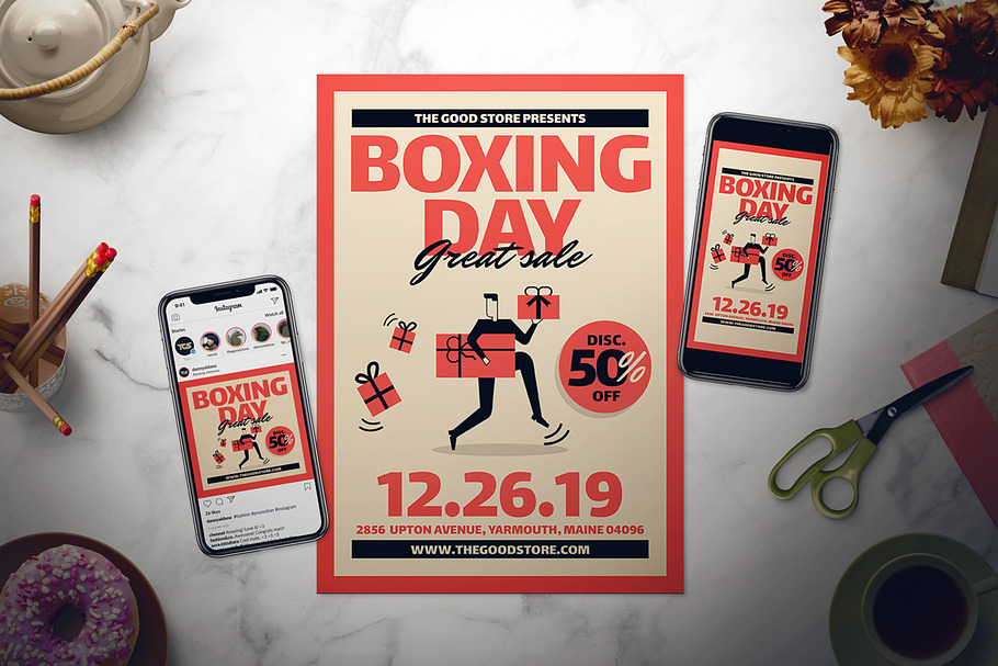Boxing Day Flyer Set in Flyer Templates - product preview 8