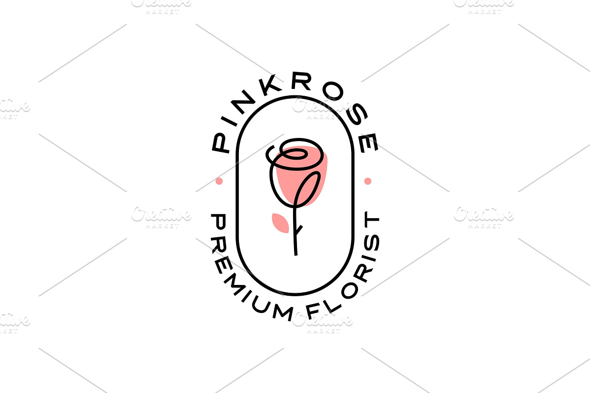rose logo flower vector icon in Logo Templates - product preview 8