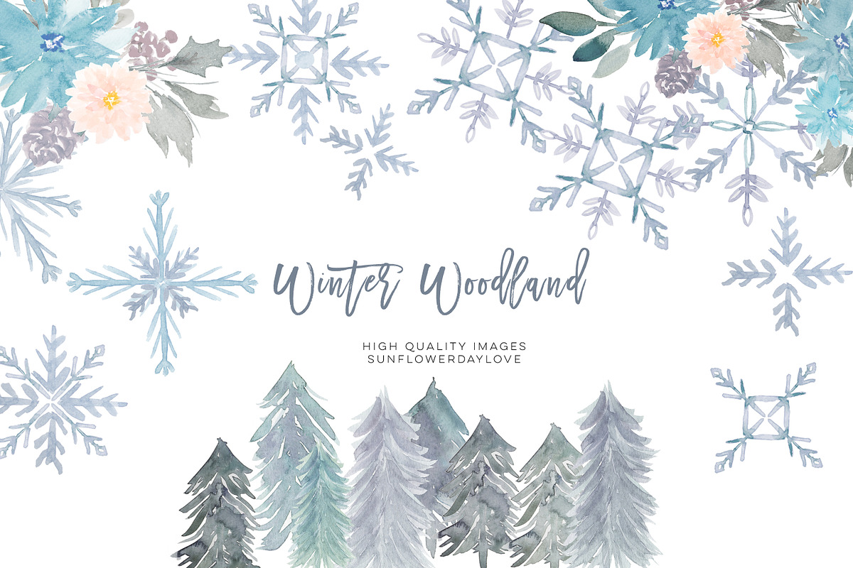Watercolor holiday clipart in Illustrations - product preview 8