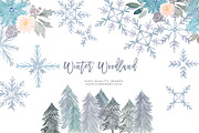Watercolor holiday clipart