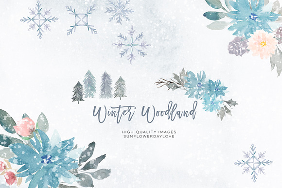 Watercolor holiday clipart in Illustrations - product preview 2