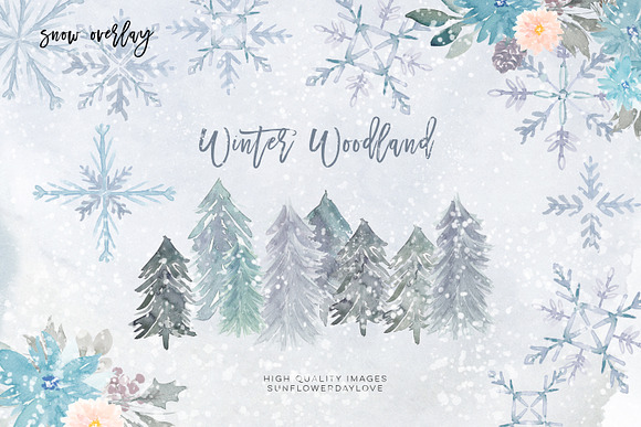 Watercolor holiday clipart in Illustrations - product preview 3