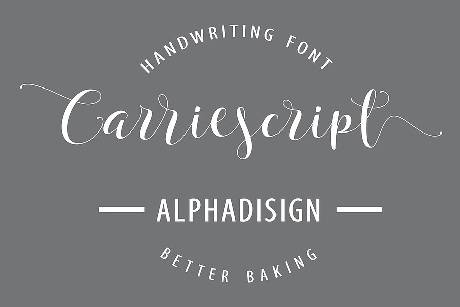 Carriescript Fonts Script+Extras+San