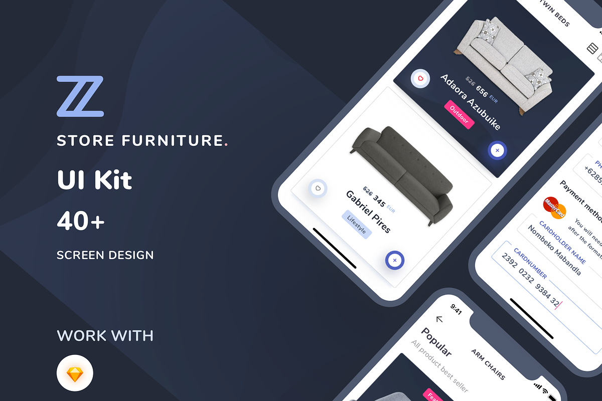 Zone Furniture UI Kits in UI Kits and Libraries - product preview 8