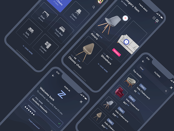 Zone Furniture UI Kits in UI Kits and Libraries - product preview 4