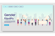 Gender equality landing page