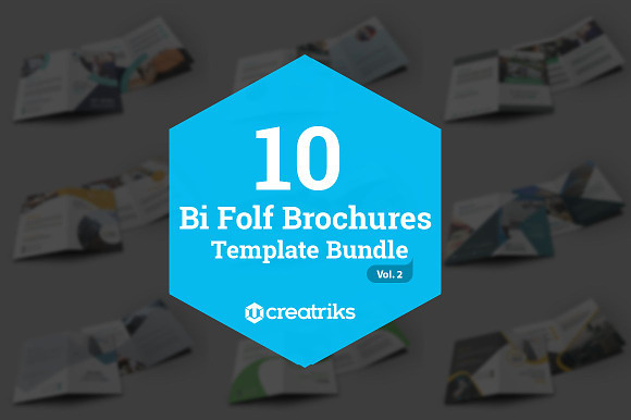 50 Bi-Fold Brochures Bundle in Brochure Templates - product preview 1
